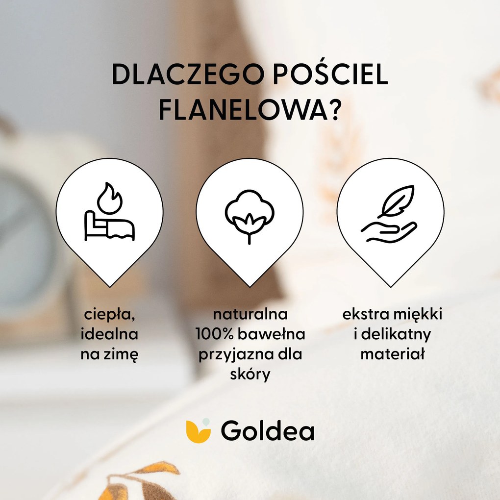 Goldea flanelové posteľné obliečky - jesenné tekvice a lístky 150 x 200 a 50 x 60 cm