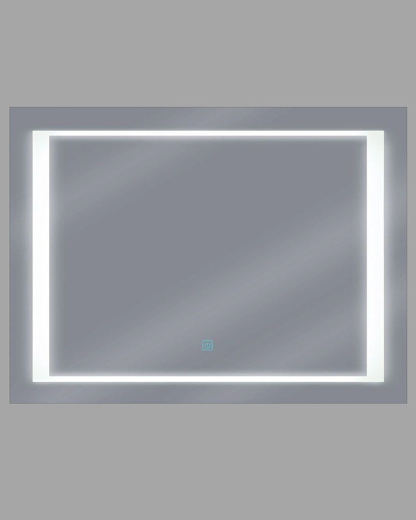 Obdĺžnikové zrkadlo LED 80 x 60 cm LED EYRE Beliani