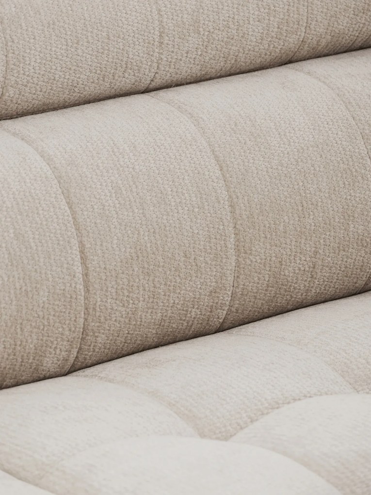 Sofa Nardo s funkciou spania - svetlý béžový šenil Vibe 06