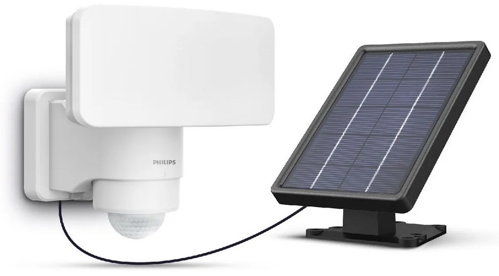 Philips Tylus UltraEfficient Security solárny LEDreflektor, senzor, biela, 6 W, 1000/50 lm, 3000 K