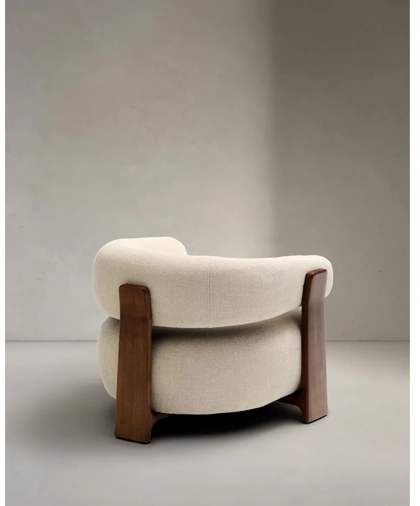 Béžové ženilkové kreslo Granite – Kave Home