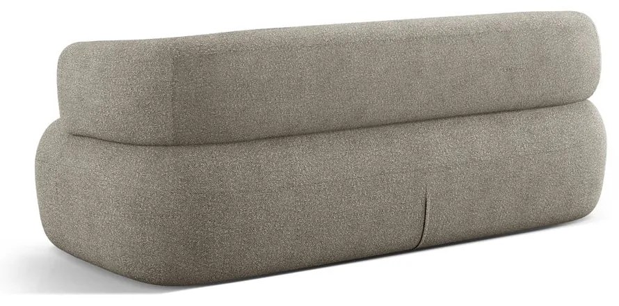 Svetlosivá pohovka z textílie bouclé 178 cm Jenny – Micadoni Home