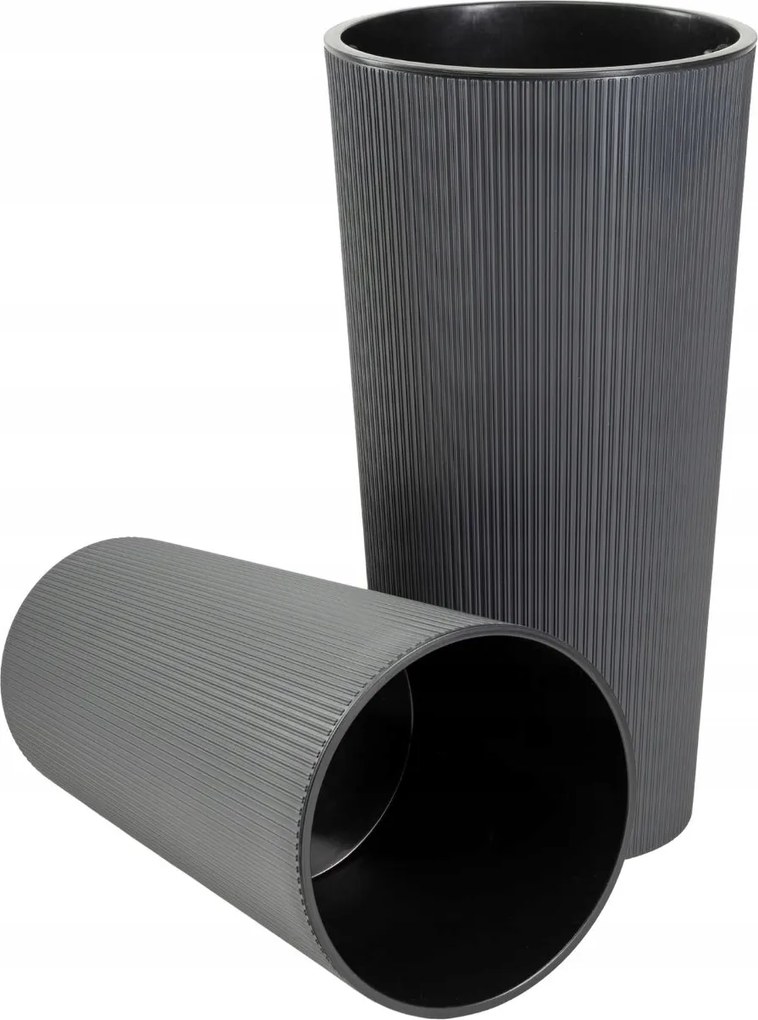 Sada 2 ks květináčů URBANIKA ECO antracitová