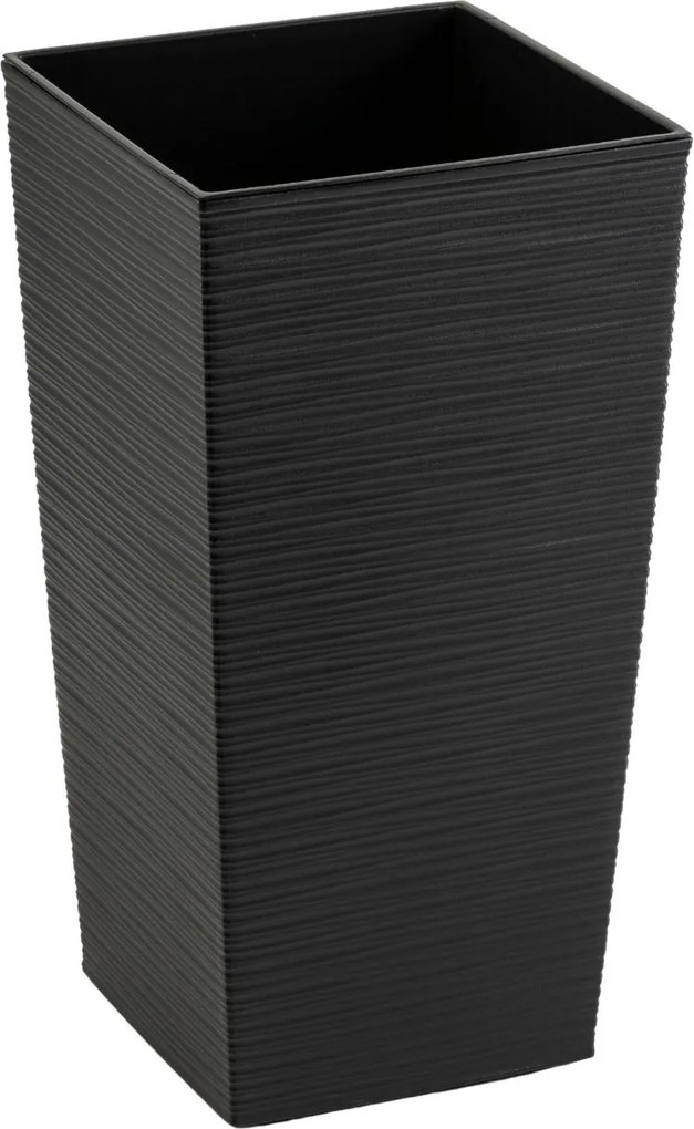 Plastový kvetináč Porto Riflo 46x25x25 cm čierny