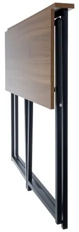 Skladací pracovný  stôl v loft štýle 80 x 45 cm biela