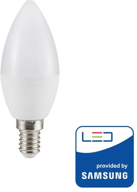 V-TAC PRO SAMSUNG LED žiarovka E14 C37 5,5W denná biela