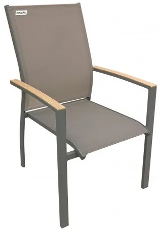 Doppler EXPERT WOOD - hliníkové záhradné sedenie 6 + 2 + 1