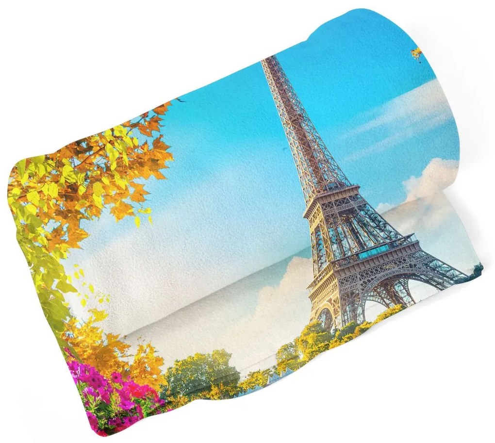 Sablio Deka Paríž Eiffelova veža Flowers - 150x120 cm