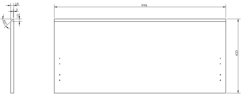 Mexen Orio, kúpeľňová skrinka 100 cm s umývadlom Otis, 1 zásuvka, biela lesklá, 91A10-10047-1-BF00-W18M00