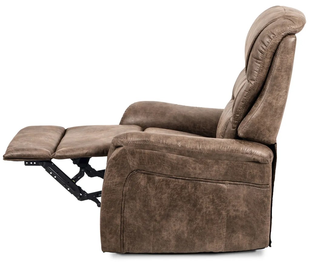 Autronic - TV kreslo, coffee látka, kov čierny - TV-5053 COF3