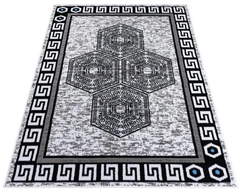 Kusový koberec PP Argos sivobiely 160x220cm
