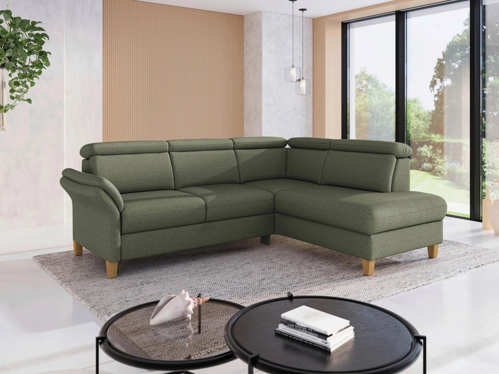 XXXLutz ROHOVÁ SEDAČKA, textil, olivovozelená Sit & More - Sedačky - 00014402572X