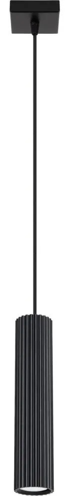 Sollux SL.1573 - Luster na lanku KARBON 1xGU10/10W/230V čierna