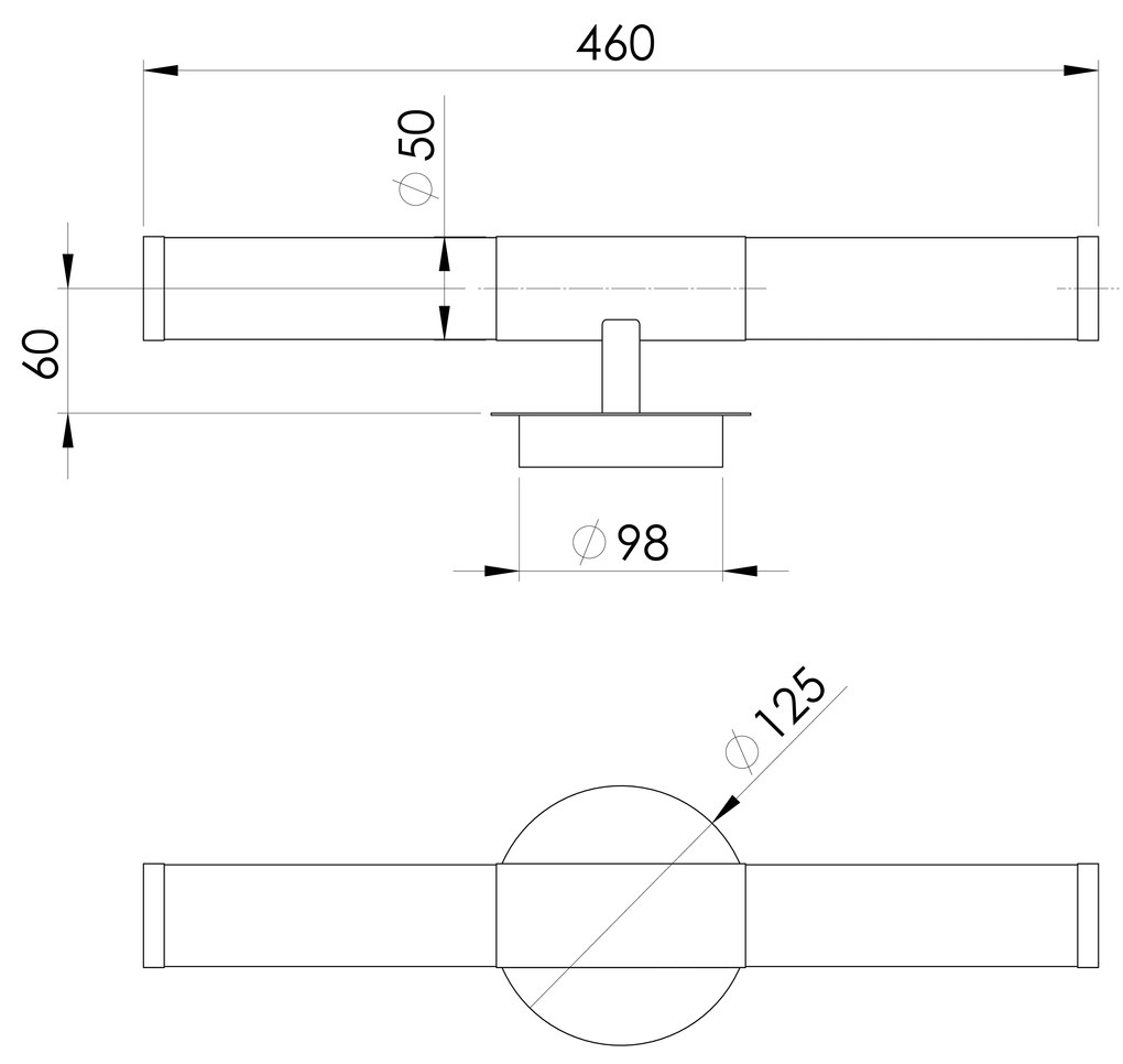 Sapho, PALMERA nástenné svietidlo 2xE14, 2x40W, 230V, 87219