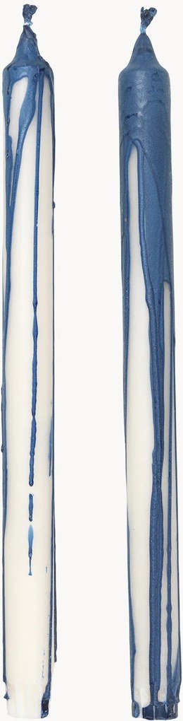 Ručne vyrobené dlhé sviečky's efektom kvapkania Dryp, 2 ks