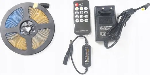 ECOLIGHT COB LED pásik 35W - 24V - 320 - 5M - 6000k - studená farba + diaľkový ovládač