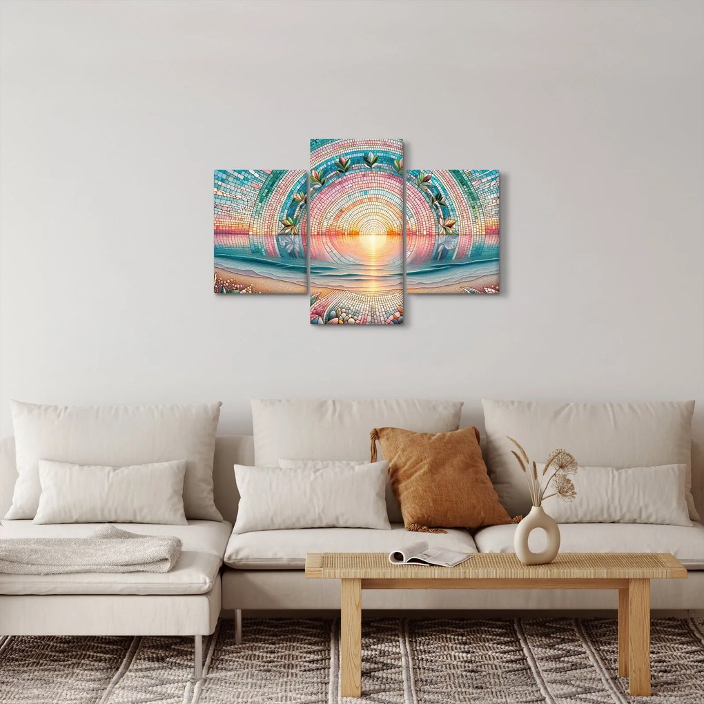 Obraz – Mozaika zapadajúceho slnka (90x60 cm)