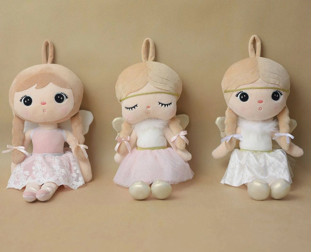 Bábika Anjelik ružová s menom Noémi 48 cm