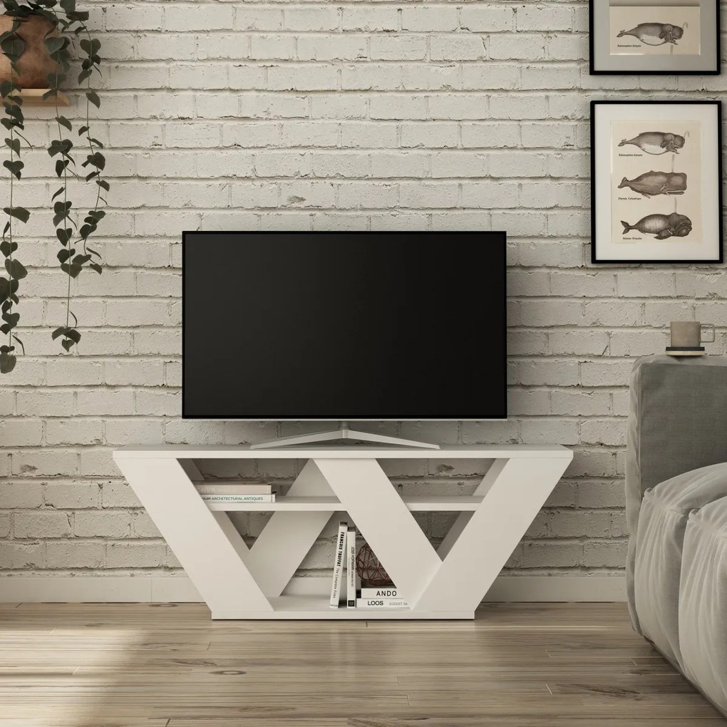 TV skrinka PIPRALLA 110 cm biela