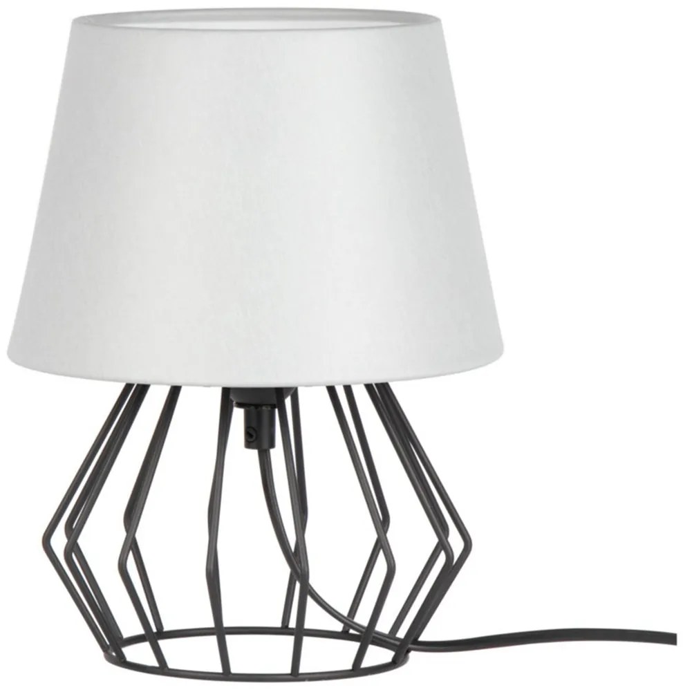 Spot-Light 7668104 - Stolná lampa MANGOO 1xE27/40W/230V šedá/čierna