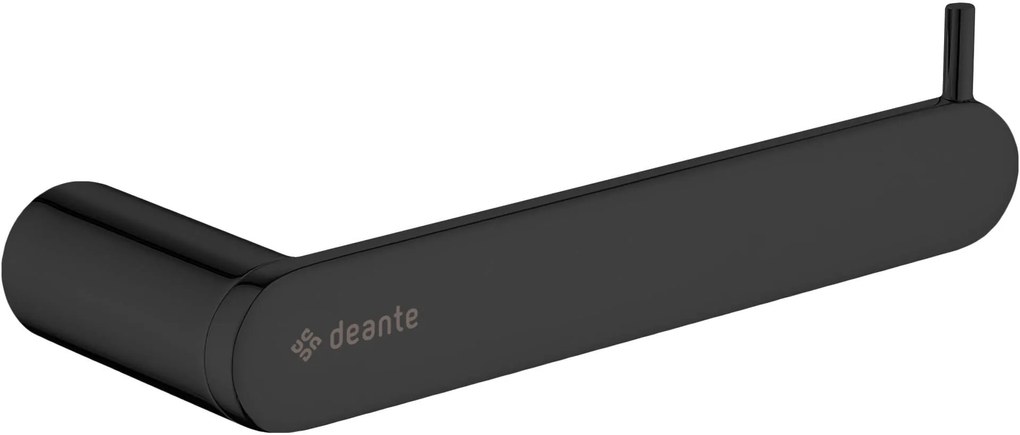 Deante Round, nástenný držiak wc papiera, čierna matná, ADR_N211