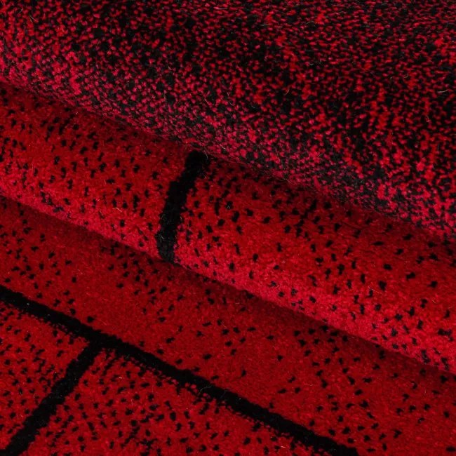 Koberec Beta červený / čierny