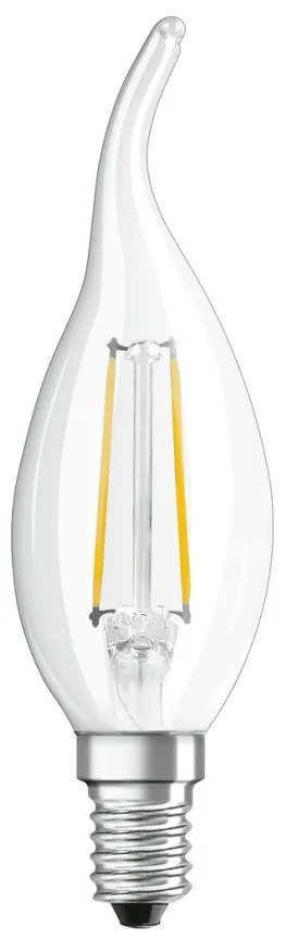 LED žiarovka E14 BA35 CL 4W = 40W 470lm 2700K Warm 300° Filament OSRAM SUPERSTAR Dimmable