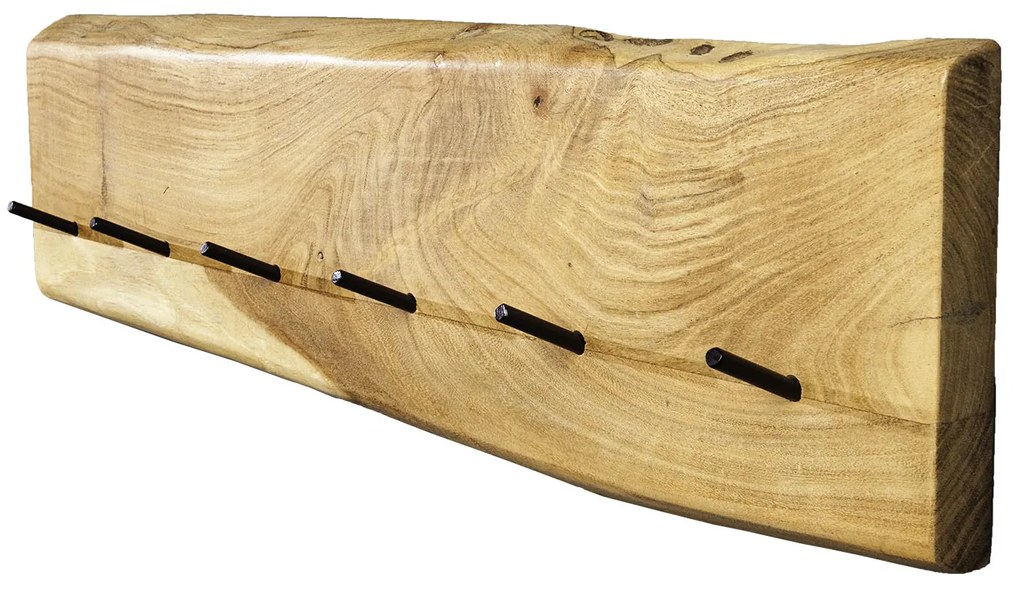 Nástenný vešiak Mammut 80cm akáciový med