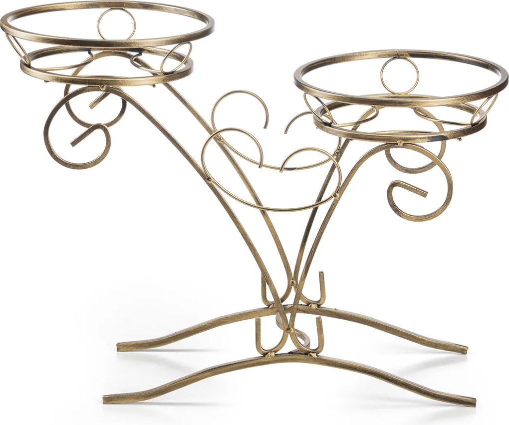 STOJAN NA KVETINÁČ AVERY 49X66 CM ZLATÁ