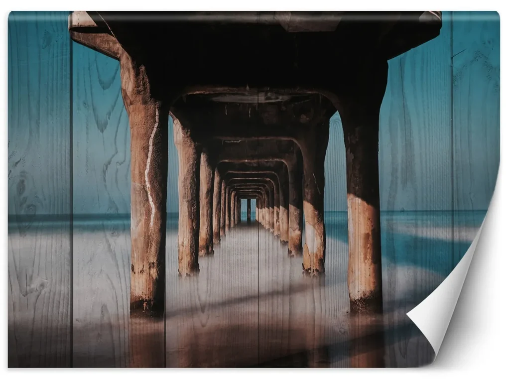 Gario Fototapeta Drevený tunel pod mólom Materiál: Vliesová, Rozmery: 150 x 105 cm