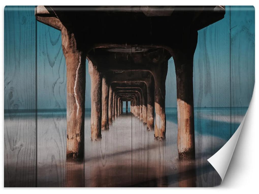Gario Fototapeta Drevený tunel pod mólom Materiál: Vliesová, Rozmery: 200 x 140 cm
