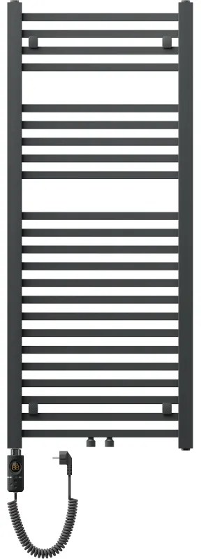 Mexen Pluton, elektrické vykurovacie teleso 1200x500 mm + vykurovacia tyč 600 W, antracitová, W106-1200-500-2600-66