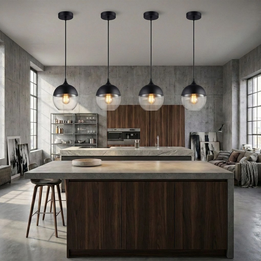 Toolight - Závesné svietidlo Zenit A, APP018-1CP, čierna, OSW-00126