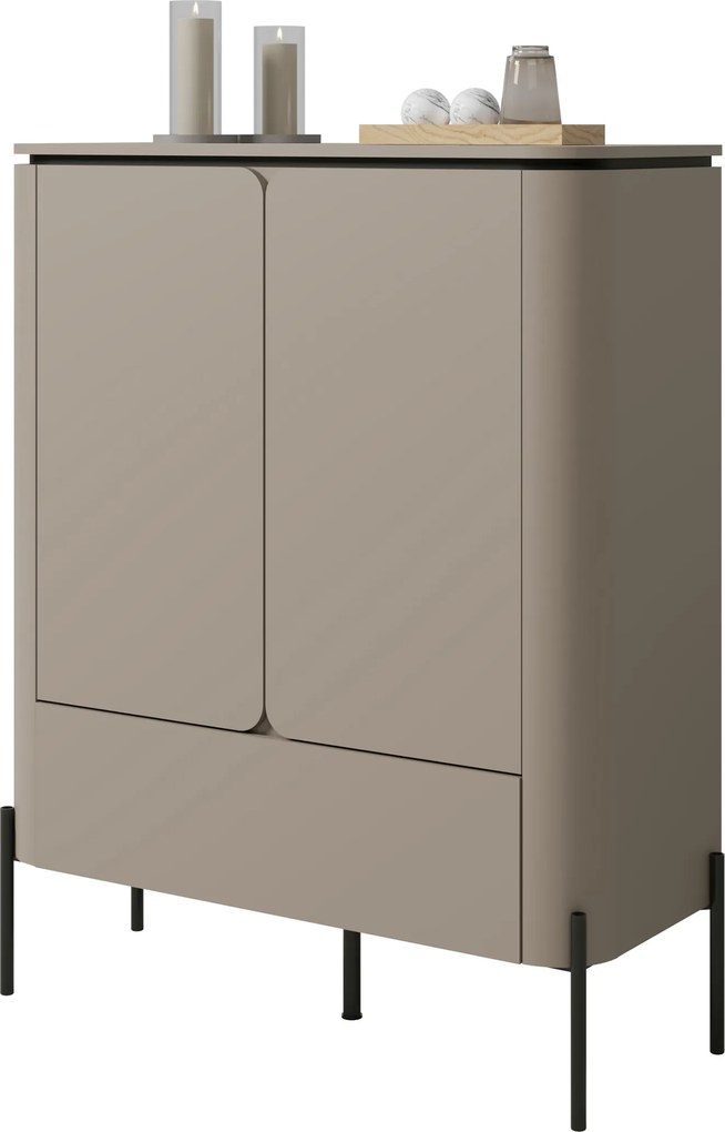 Vysoká komoda Bello 98 cm so zásuvkou - congo
