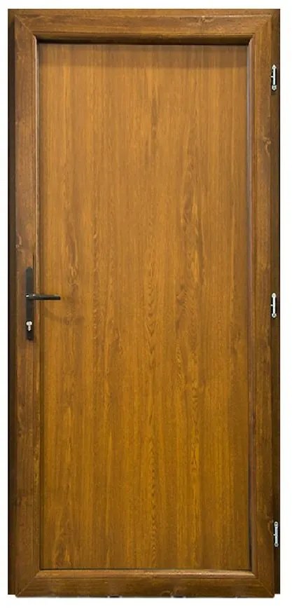 Dvere vchodové Larino Eco D18 90P zlatý dub