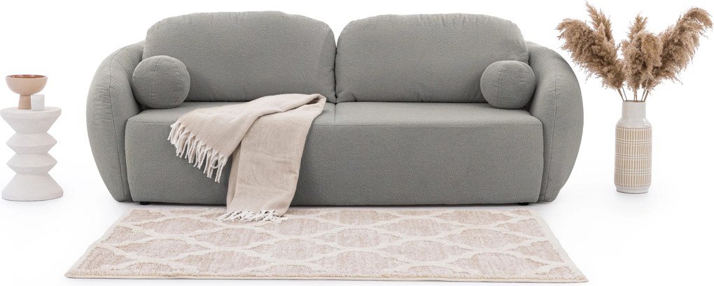 Rozkladacia pohovka Latina - sivé buklé Lambi 11