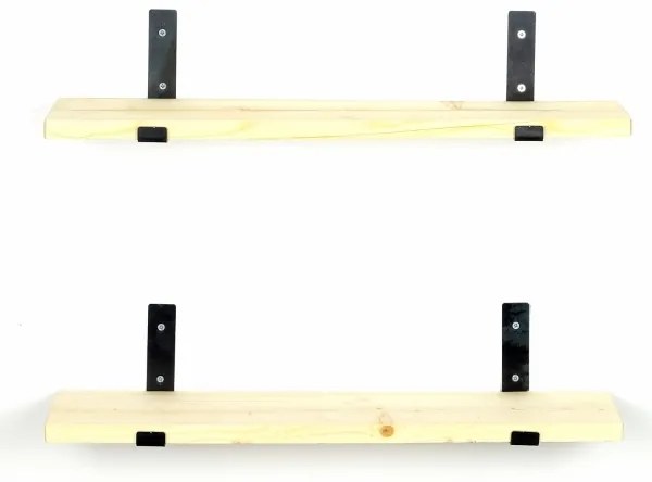 SADA 2x Nástenná polica 16x60 cm smrek