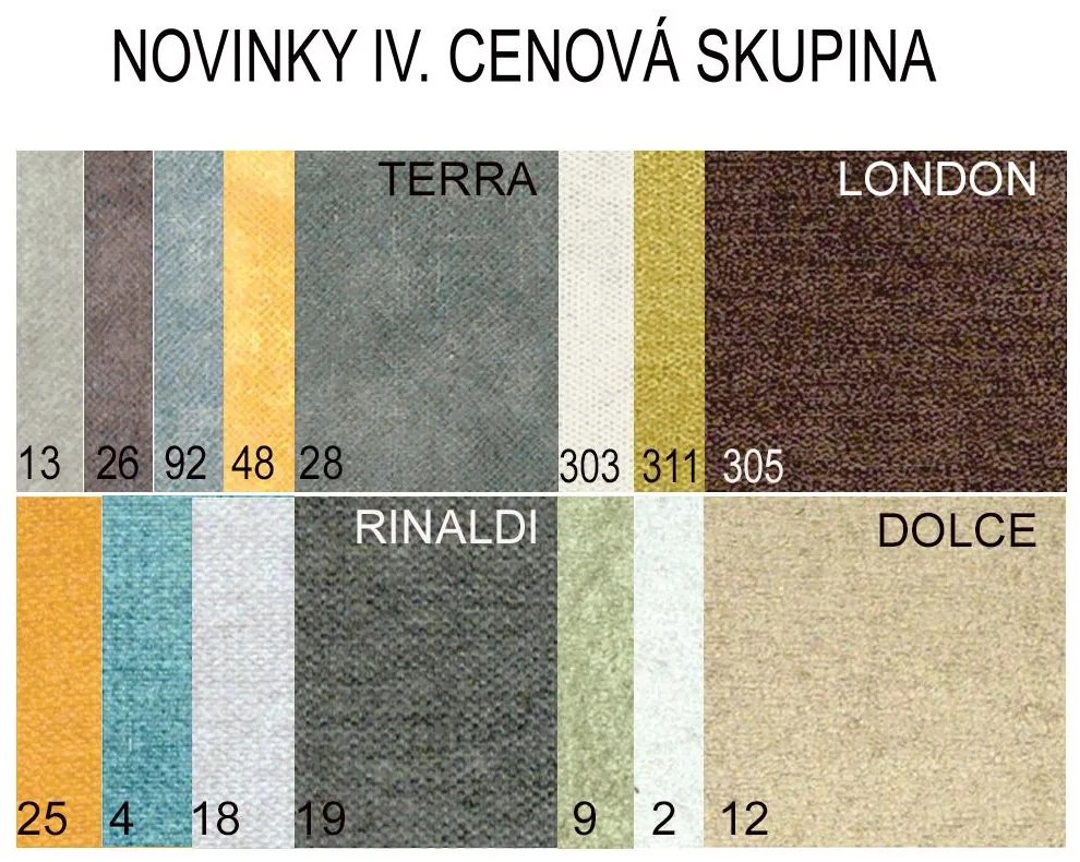 AVA JIM XXL Čalúnená časť Varianta: LONDON 314