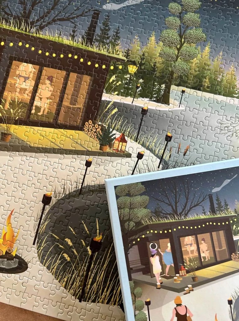 ViSSEVASSE Puzzle Sauna by Lake 1000 dielikov