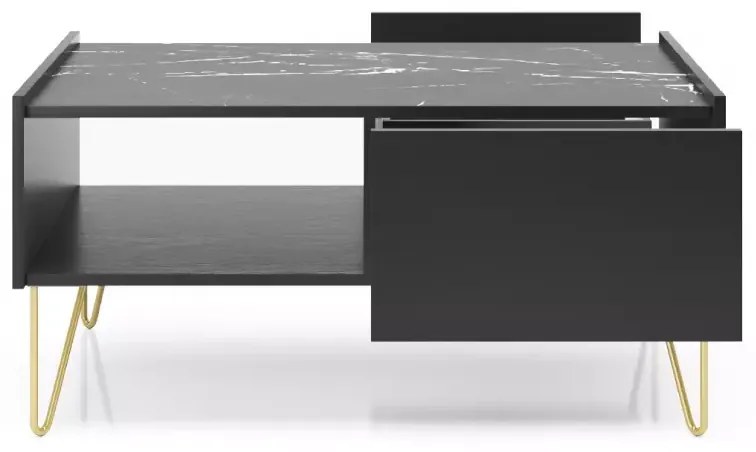 Konferenční stolek Harmony Va 97 cm černý/černý mramor