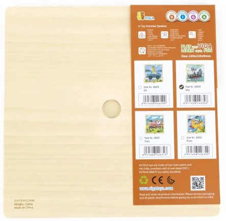 Puzzle na podstavci Viga 44630 9 dielikov - loď