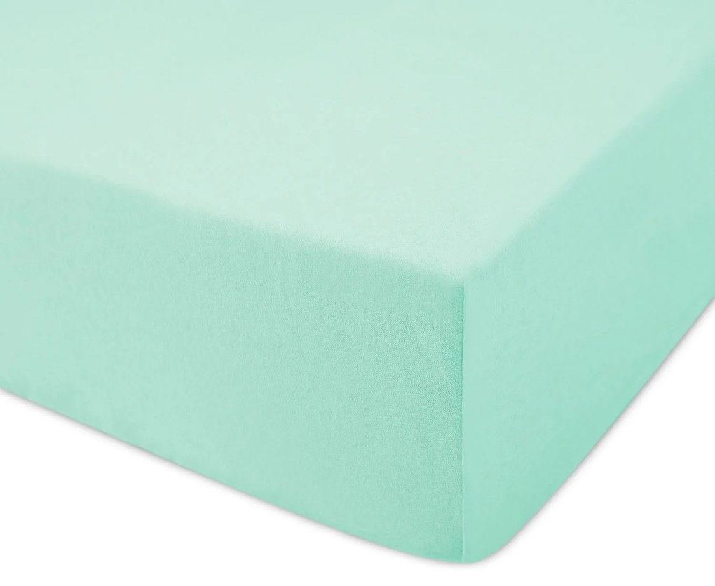 DETSKÉ JERSEY PRESTIERADLO 039 80X160 CM MENTOLOVÉ