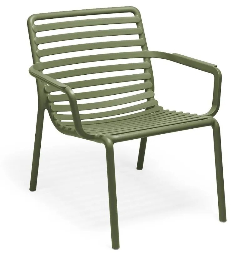 DOGA ARMCHAIR RELAX záhradná stolička s podrúčkami agave
