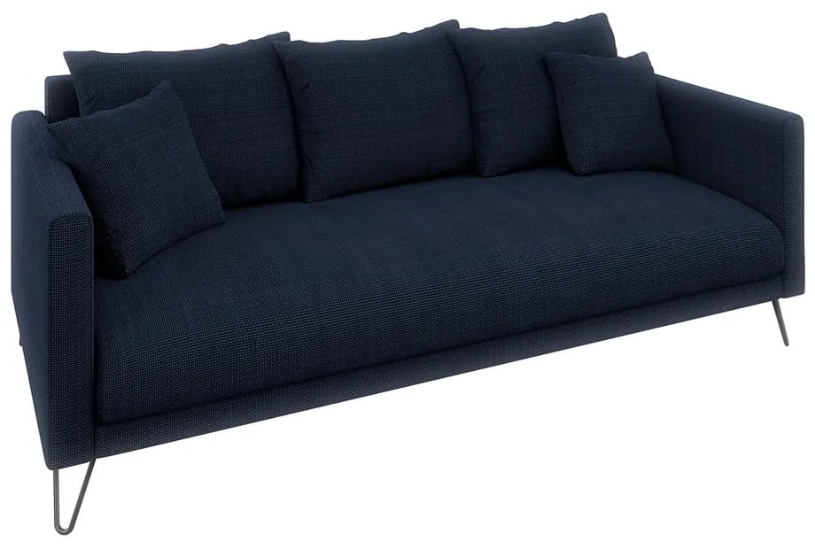 Tmavomodrá ženilková pohovka 200 cm Freya – Ropez