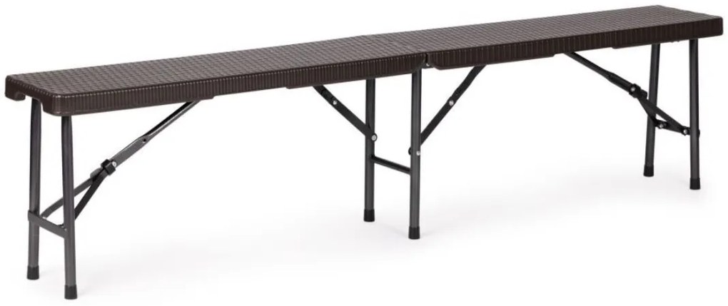 Bestent Cateringová súprava stôl + 2 lavičky 180cm Brown Rattan