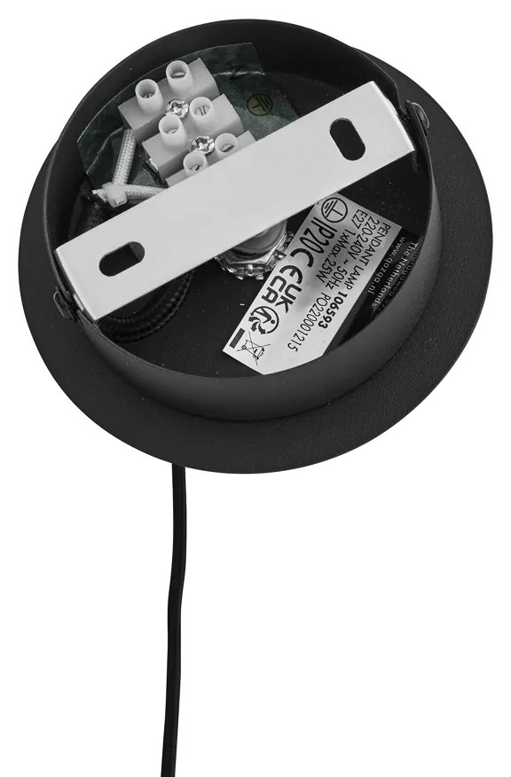 Art Deco závesné svietidlo čierne s dymovým sklom - Vidro