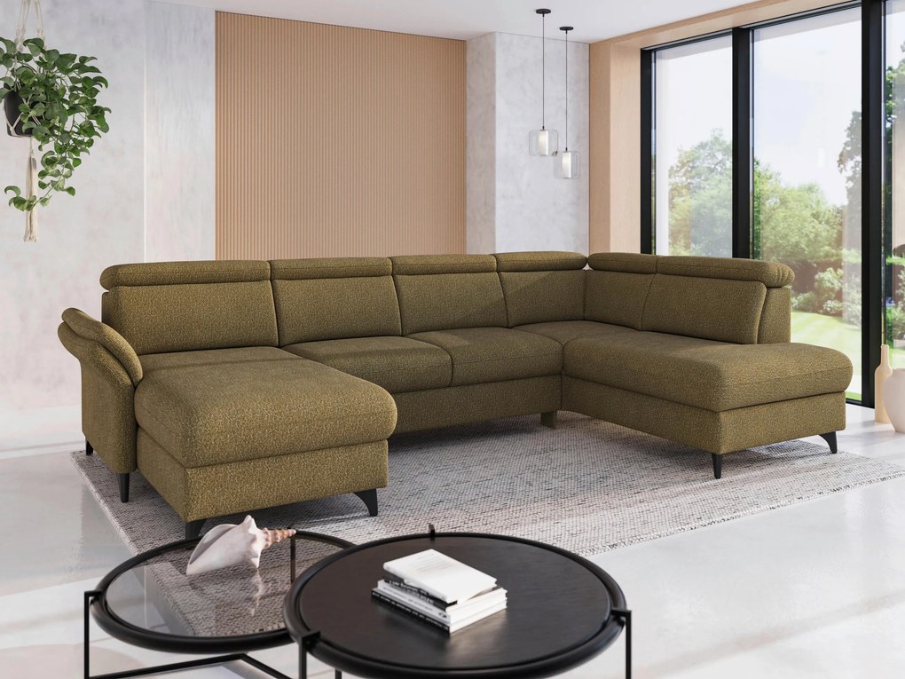 XXXLutz SEDACIA SÚPRAVA, textil, olivovozelená Sit & More - Sedačky - 00014402587H