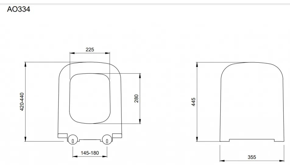 BOCCHI Firenze - WC závesné 535x340 mm, rimless + sedátko slim Soft Close - SET, biela lesklá