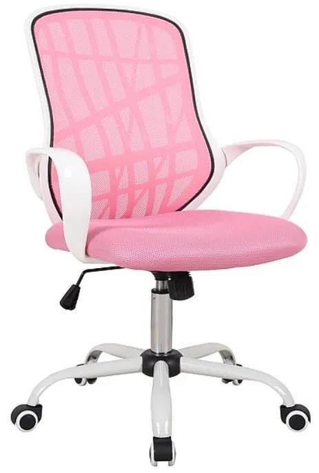 Detská stolička DEXTER, 51x95-105x45, ružová / biela