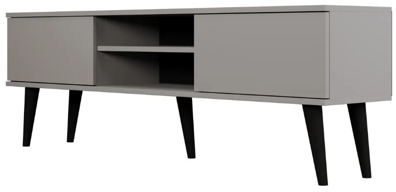 Drevený TV stôl o šírke 160 cm TORONTO šedý